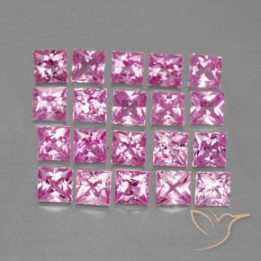 Shop natural 3.48ct Rose intense Saphir gems, Carré, from Madagascar at GemSelect. In stock, global shipping!