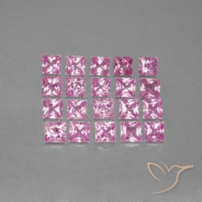 Achetez naturel 3,45ct rose saphir gems, carré, en provenance madagascar chez gemselect. en stock, livraison internationale!