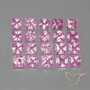Achetez naturel 3,45ct rose saphir gems, carré, en provenance madagascar chez gemselect. en stock, livraison internationale!