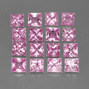 Achetez naturel 3,76ct rose saphir gems, carré, en provenance madagascar chez gemselect. en stock, livraison internationale!