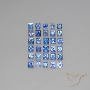 Achetez naturel 5,85ct bleue saphir gems, carré, en provenance madagascar chez gemselect. en stock, livraison internationale!