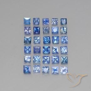 Achetez naturel 5,85ct bleue saphir gems, carré, en provenance madagascar chez gemselect. en stock, livraison internationale!