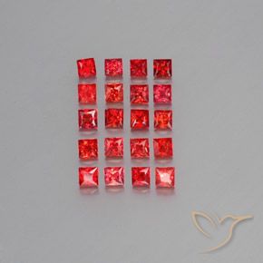Achetez naturel 2,67ct orange saphir gems, carré, en provenance tanzanie chez gemselect. en stock, livraison internationale!