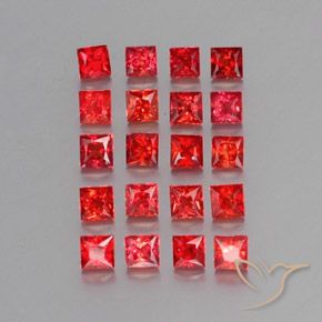 Achetez naturel 2,67ct orange saphir gems, carré, en provenance tanzanie chez gemselect. en stock, livraison internationale!
