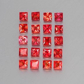 Achetez naturel 2,47ct orange saphir gems, carré, en provenance tanzanie chez gemselect. en stock, livraison internationale!