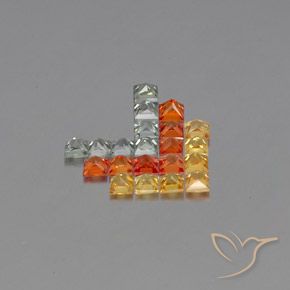 Shop natural 2.79ct Multicolore Saphir gems, Carré, from Tanzanie at GemSelect. In stock, global shipping!