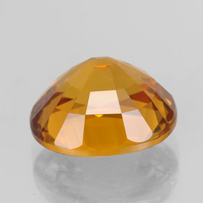 Saphir or naturelle coupe ovale, 3,84 ct, VS-SI
