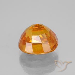 Saphir Abricot orange naturelle ovale, 3.53 ct, VS-SI
