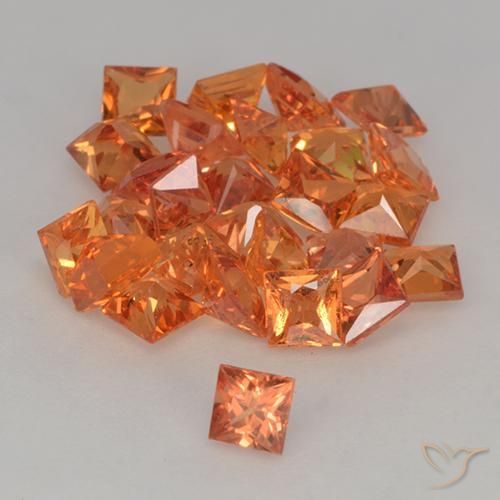 Shop natural 3.64ct Ambre orange Saphir gems, Carré, from Tanzanie at GemSelect. In stock, global shipping!