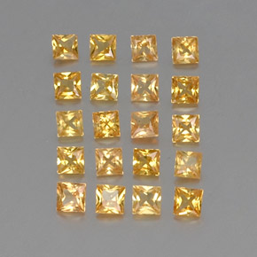 Achetez naturel ct jaune saphir gems, carré, en provenance tanzanie (songea) chez gemselect. en stock, livraison internationale!