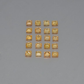 Achetez naturel ct jaune saphir gems, carré, en provenance tanzanie (songea) chez gemselect. en stock, livraison internationale!