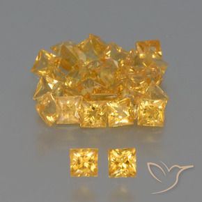 Achetez naturel 3,28ct jaune saphir gems, carré, en provenance tanzanie chez gemselect. en stock, livraison internationale!