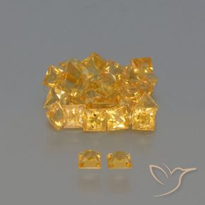 Achetez naturel 3,28ct jaune saphir gems, carré, en provenance tanzanie chez gemselect. en stock, livraison internationale!