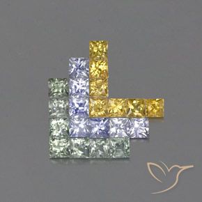Shop natural 3.14ct Multicolore Saphir gems, Carré, from Tanzanie at GemSelect. In stock, global shipping!