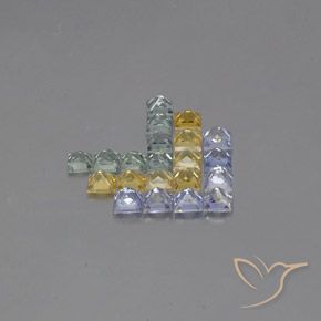 Shop natural 3.12ct Multicolore Saphir gems, Carré, from Tanzanie at GemSelect. In stock, global shipping!