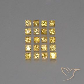 Achetez naturel 2,46ct jaune saphir gems, carré, en provenance tanzanie chez gemselect. en stock, livraison internationale!