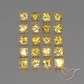 Achetez naturel 2,46ct jaune saphir gems, carré, en provenance tanzanie chez gemselect. en stock, livraison internationale!