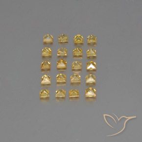 Achetez naturel 2,46ct jaune saphir gems, carré, en provenance tanzanie chez gemselect. en stock, livraison internationale!