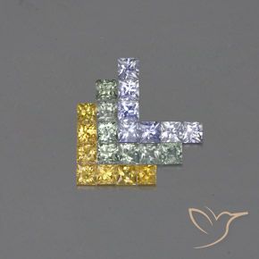Shop natural 2.84ct Multicolore Saphir gems, Carré, from Tanzanie at GemSelect. In stock, global shipping!