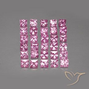 Shop natural 5.00ct Rose intense Saphir gems, Carré, from Madagascar at GemSelect. In stock, global shipping!