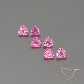 1.60ctw Naturel Rose pourpre royal Saphir, Trillion, VS