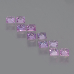 Achetez naturel 1,36ct pourpre rosé saphir gems, carré, en provenance tanzanie chez gemselect. en stock, livraison internationale!