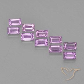 1.30ctw Naturel Pourpre rosâtre moyen Saphir, Baquette, VS