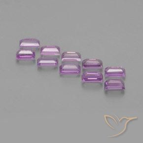 Shop natural 1.30ct Pourpre rosâtre moyen Saphir gems, Baquette, from Tanzanie at GemSelect. In stock, global shipping!