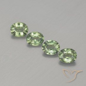 1.76ctw Naturel Vert sauge léger Saphir, ovale, VS