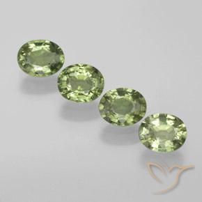 1.84ctw Naturel Vert moyen Saphir, ovale, VS