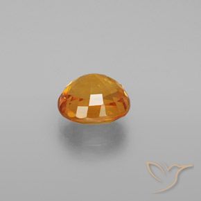 Saphir Orange vif naturelle ovale, 3.16 ct, VS-SI