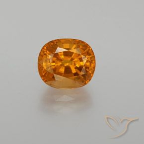 3.07ct Naturel Orange foncé Saphir, ovale, VS