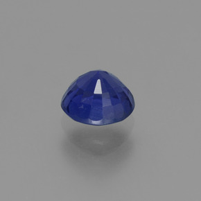 Saphir Bleu foncé naturelle Coupe roude, 0.80 ct, VS