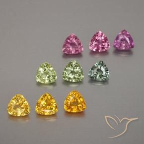 Shop natural 2.83ct Multicolore Saphir gems, Trillion, from Tanzanie at GemSelect. In stock, global shipping!