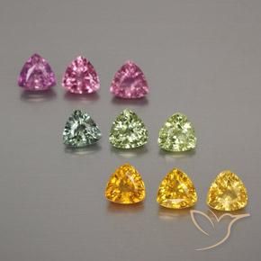 Shop natural 2.83ct Multicolore Saphir gems, Trillion, from Tanzanie at GemSelect. In stock, global shipping!
