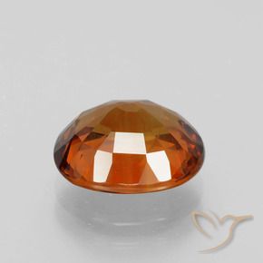Saphir Orange feu naturelle ovale, 4.98 ct, VS-SI