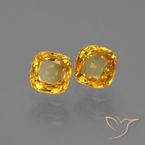 Shop natural 1.16ct Abricot orange Saphir gems, Coussin, from Tanzanie at GemSelect. In stock, global shipping!