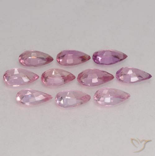 Shop natural 2.41ct Rose clair Saphir gems, En forme de poire, from Tanzanie at GemSelect. In stock, global shipping!