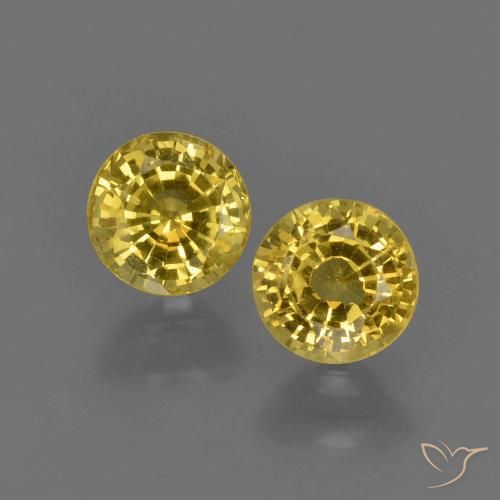 1.02ctw Naturel Jaune foncé Saphir, Tour, VS