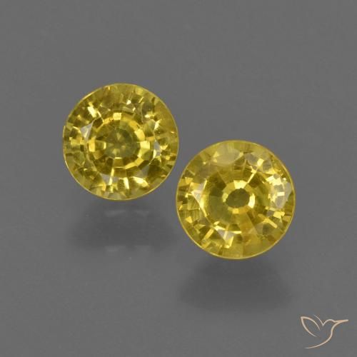 0.90ctw Naturel Jaune miel Saphir, Tour, VS
