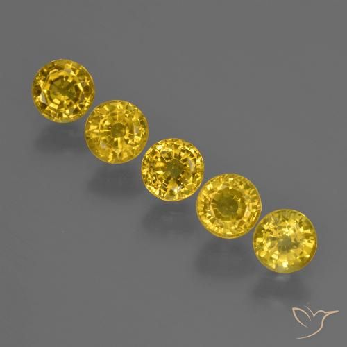 2.51ctw Naturel Jaune foncé Saphir, Tour, VS