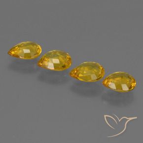 Shop natural 2.42ct Doré Saphir gems, En forme de poire, from Thaïlande at GemSelect. In stock, global shipping!
