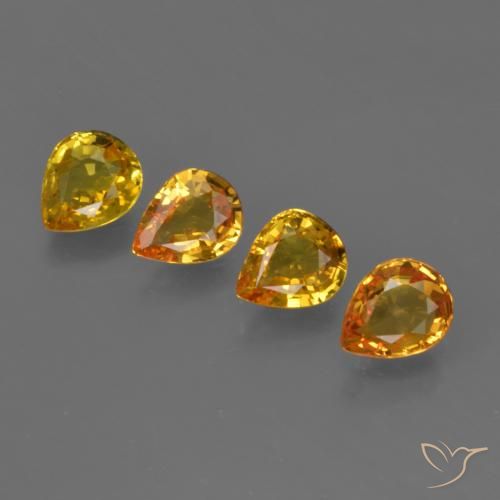 Shop natural 2.26ct Orange Doré Saphir gems, En forme de poire, from Thaïlande at GemSelect. In stock, global shipping!