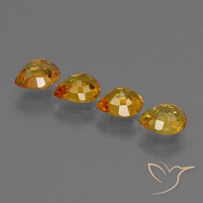 Shop natural 2.70ct Orange moyen Saphir gems, En forme de poire, from Thaïlande at GemSelect. In stock, global shipping!