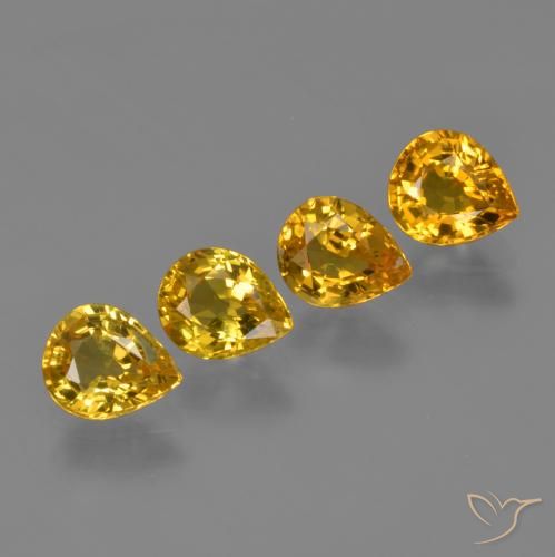 Shop natural 2.78ct Doré Saphir gems, En forme de poire, from Thaïlande at GemSelect. In stock, global shipping!