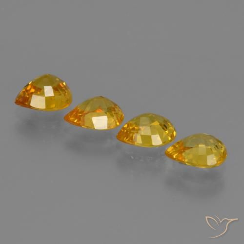 Shop natural 2.78ct Doré Saphir gems, En forme de poire, from Thaïlande at GemSelect. In stock, global shipping!
