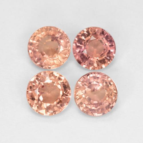Achetez naturel 1,63ct rose terreux saphir gems, coupe roude, en provenance tanzanie chez gemselect. en stock, livraison internationale!