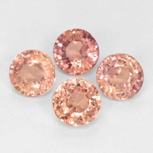 Achetez naturel 1,63ct rose terreux saphir gems, coupe roude, en provenance tanzanie chez gemselect. en stock, livraison internationale!