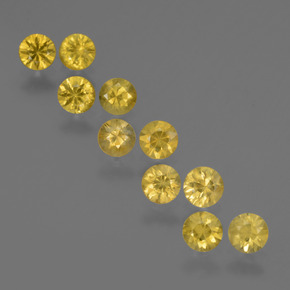 Achetez naturel 2.50ct Jaune foncé Saphir gems, Coupe roude, En provenance Tanzanie chez GemSelect. En stock, livraison internationale!