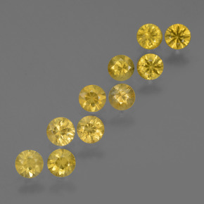 Achetez naturel 2.50ct Jaune foncé Saphir gems, Coupe roude, En provenance Tanzanie chez GemSelect. En stock, livraison internationale!